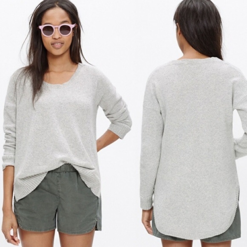 Madewell Gray Crew Neck Sweater